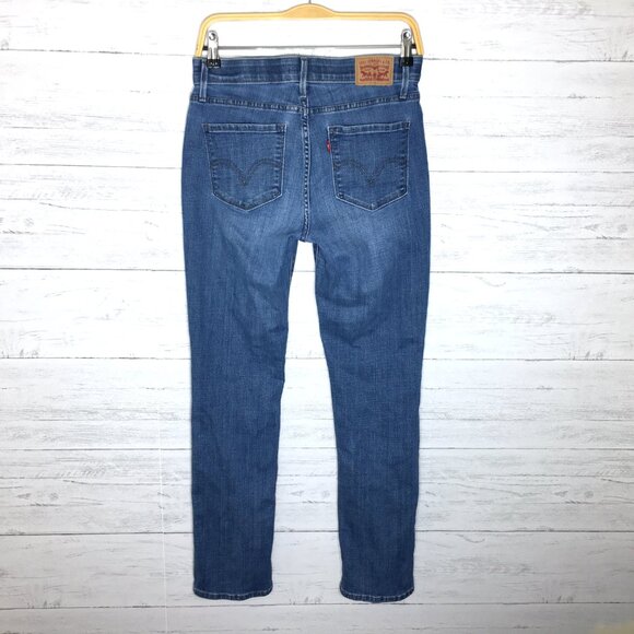 Levi's 525 Perfect Waist Jeans Straight Leg Stretch size 6 length 30" - Picture 3 of 10